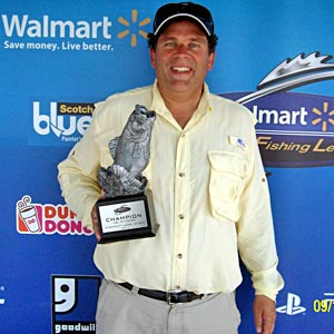 Scott Wasson of Evansville, Ind., won the Co-angler title with nine bass that weighed 18-14 at the Sept. 10-11 BFL LBL Division event.